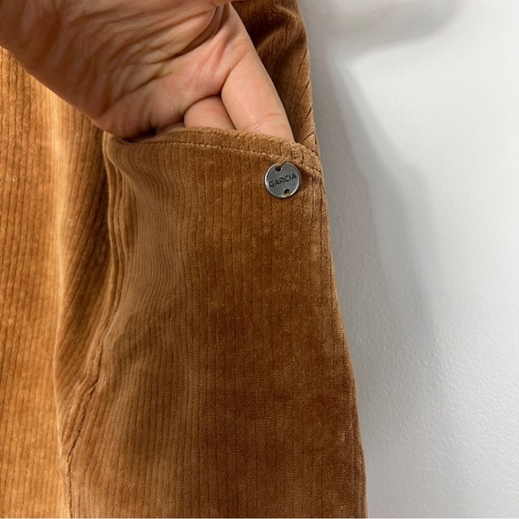 Garcia Cord Honey Brown Front Pocket Mini Skirt women size L - Picture 8 of 13